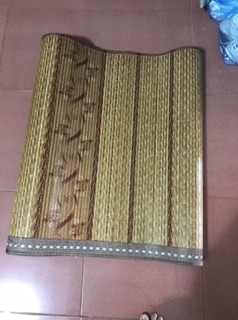Chiếu trúc tăm vân 2 mặt đế lụa.(Cam kết hàng chuẩn)