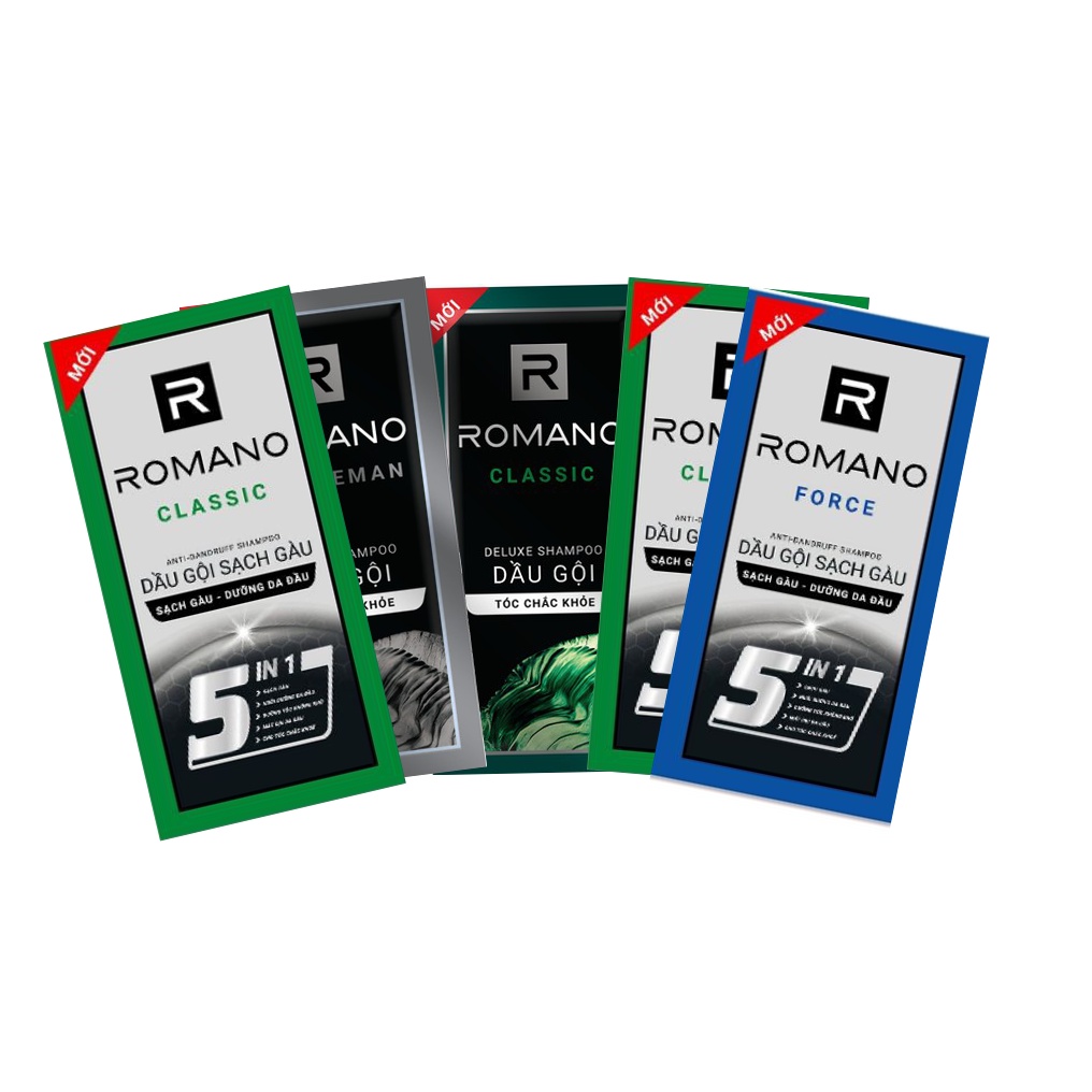 5 GÓI DẦU GỘI ROMANO 6g/gói
