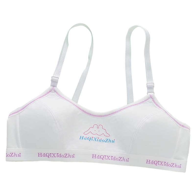 Áo ngực bé gái cotton có móc gài điều chỉnh dễ dàng thiết kế đơn giản thời trang cho nữ sinh từ 30-50kg