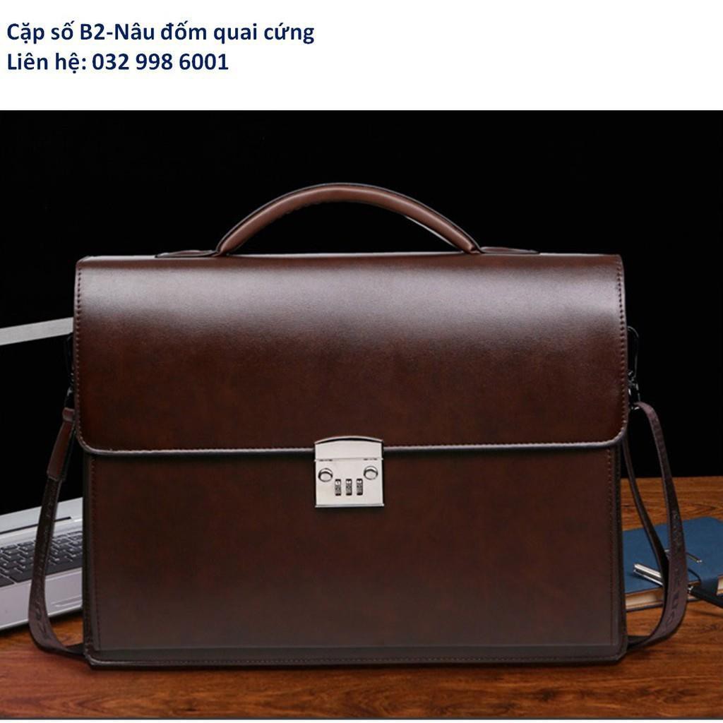 [uy tín] Cặp da khóa số nam siêu bền B2 nâu | BigBuy360 - bigbuy360.vn
