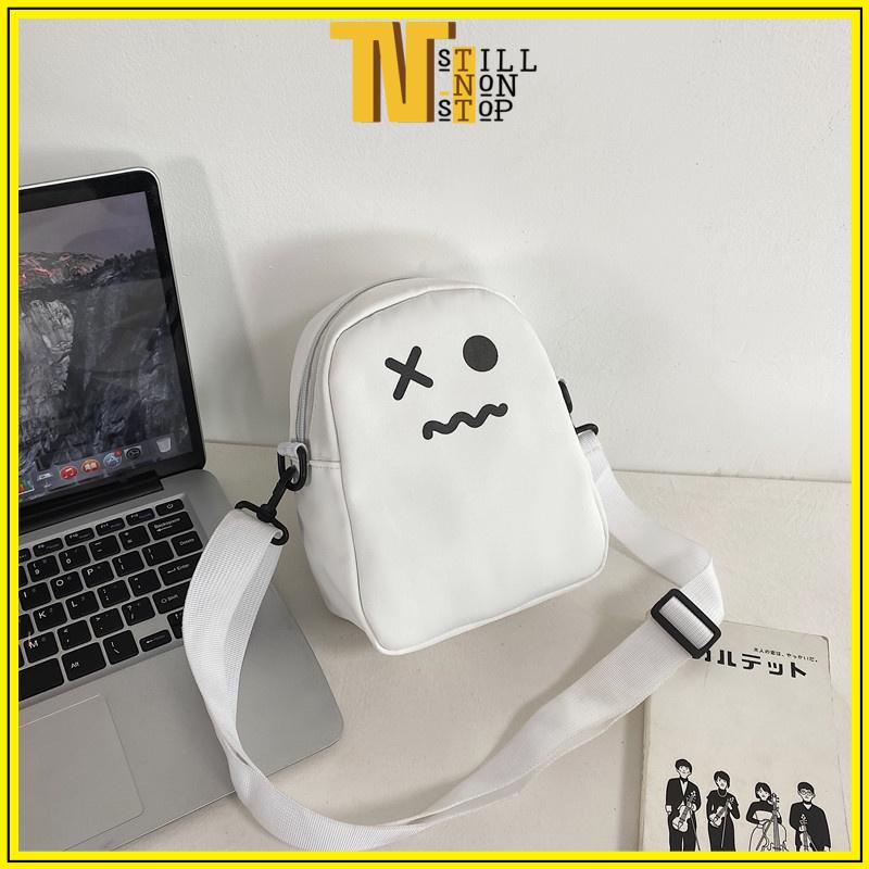 Túi đeo chéo nam nữ vải canvas cá tính đi chơi giá rẻ dễ thương xuongmaytnt