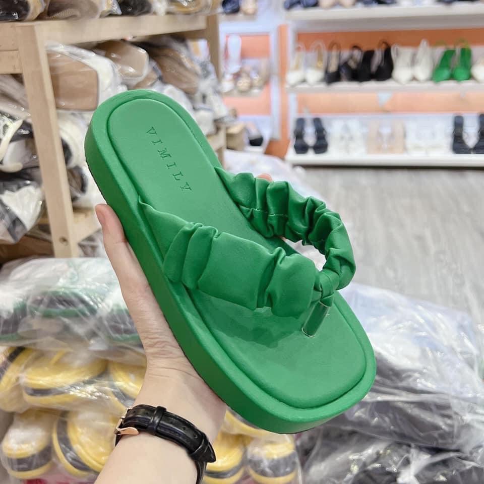 Dép kẹp nữ quai nhún đế xuồng siêu xinh