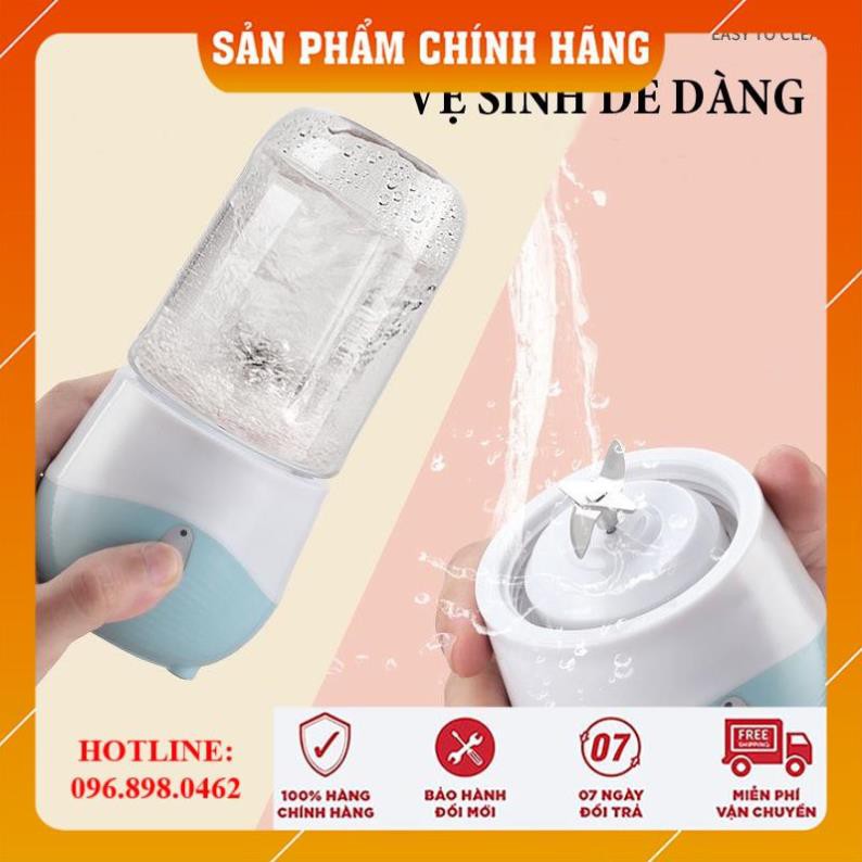 [CHÍNH HÃNG-FREESHIP] Máy Xay Sinh Tố Mini HONGUO 2021, Máy Xay Sinh Tố Đa Năng SIÊU HOT, Máy Xay Sinh Tố Cầm Tay 300ml