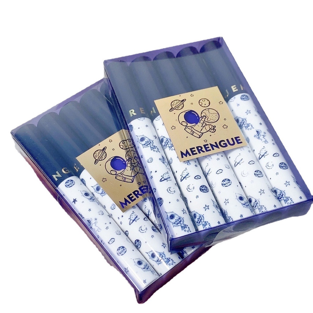 Set 5 son môi MERENGUE chất nhung lì thiết kế vỏ hình hành tinh đẹp mắt