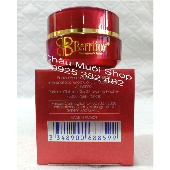 Bộ Kem Dưỡng Trắng Da Mờ Nám Berrijoy Pháp -  Ngày + Đêm