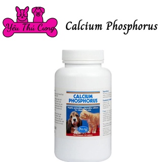 CANXI PHỐT PHO PETAG CHẮC XƯƠNG CHÓ MÈO (Mỹ) - Calcium Phosphorus 50 viên - YÊU THÚ CƯNG