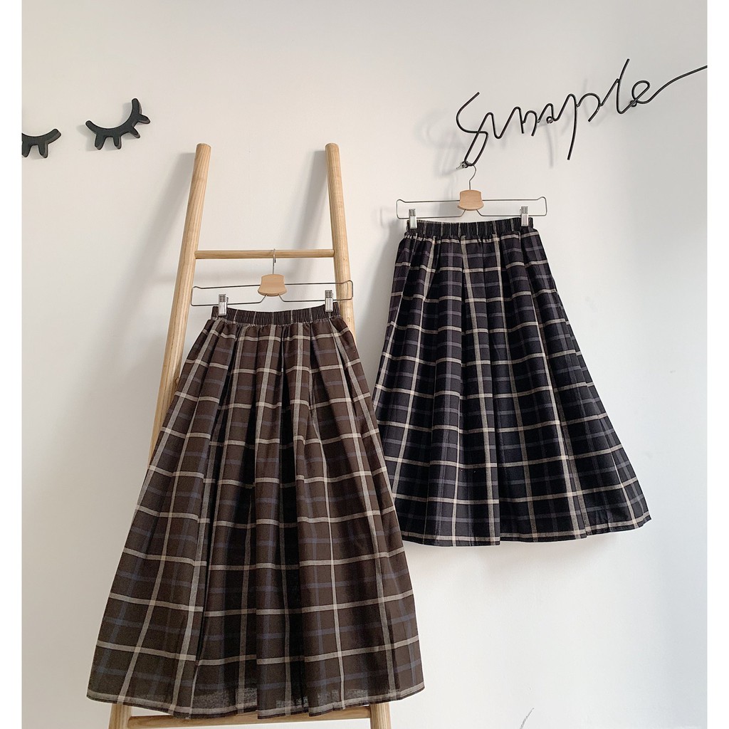 Chân váy Midi caro - SK45 1994closet