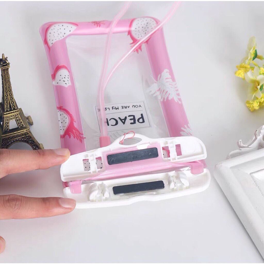Túi đựng điện thoại chống nước dạng phao, có dây đeo - Siêu dễ thương