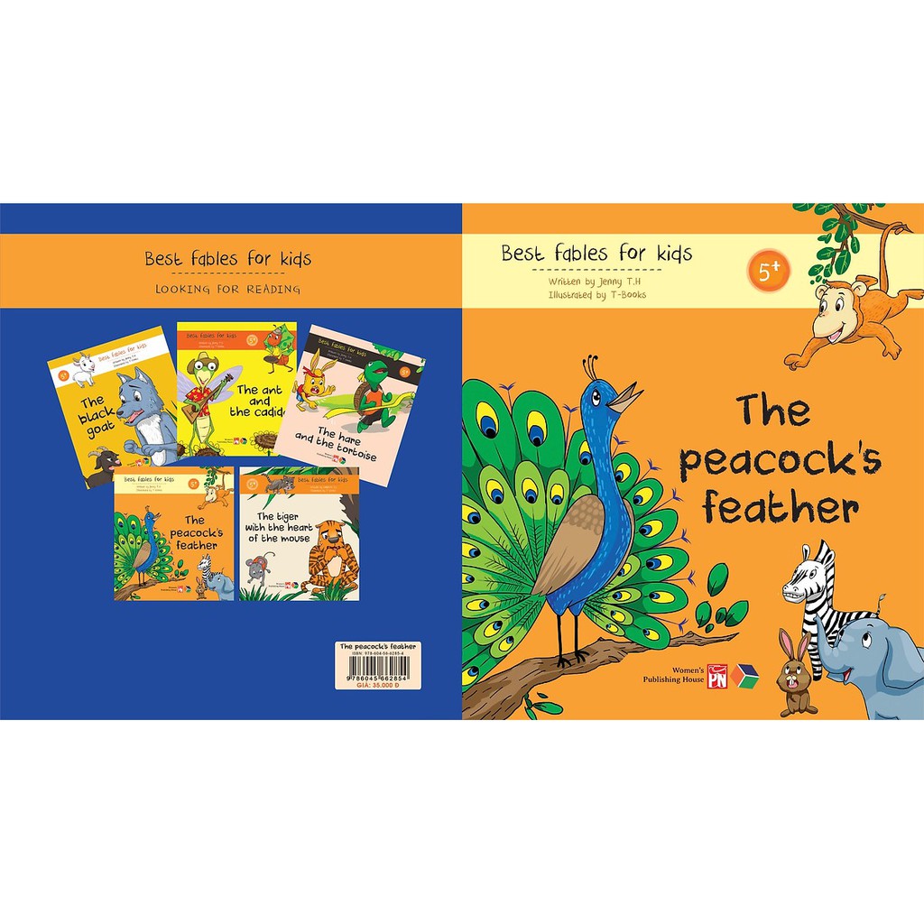 Sách -  The peacock's feather ( Best fables for kids) Truyện đơn ngữ cho thiếu nhi - 9672292248968