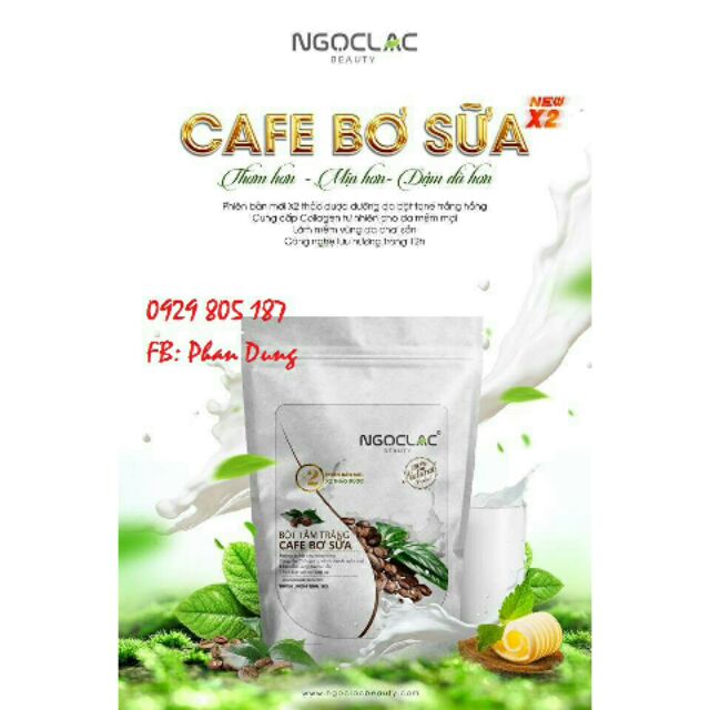 BỘT TẮM TRẮNG CAFE BƠ SỮA NGỌC LẠC