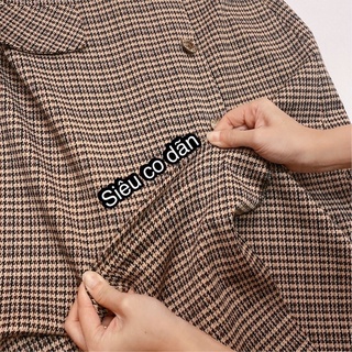 Chân váy dạ kẻ style hàn quốc