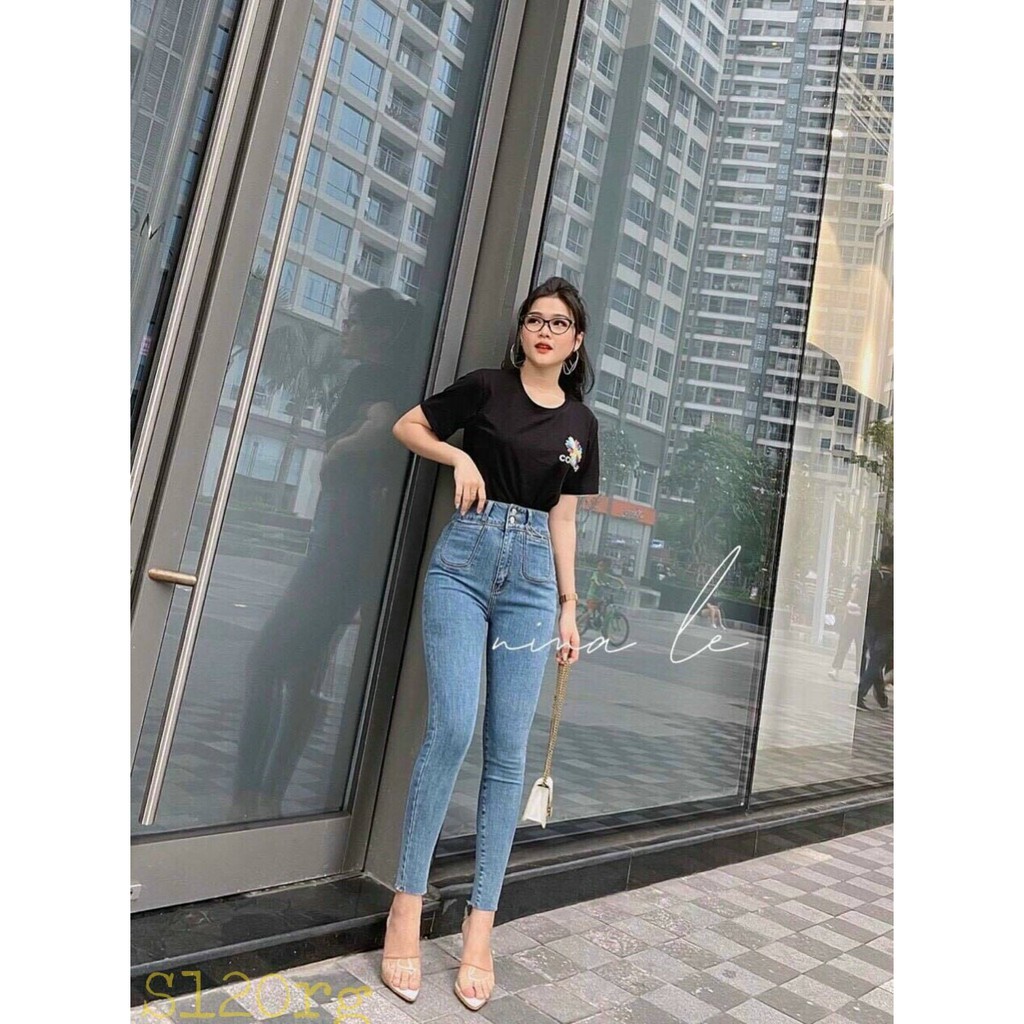 5 Mẫu Quần Jean Nữ Lưng Cao Co Giãn Dáng Ôm Có Túi | BigBuy360 - bigbuy360.vn