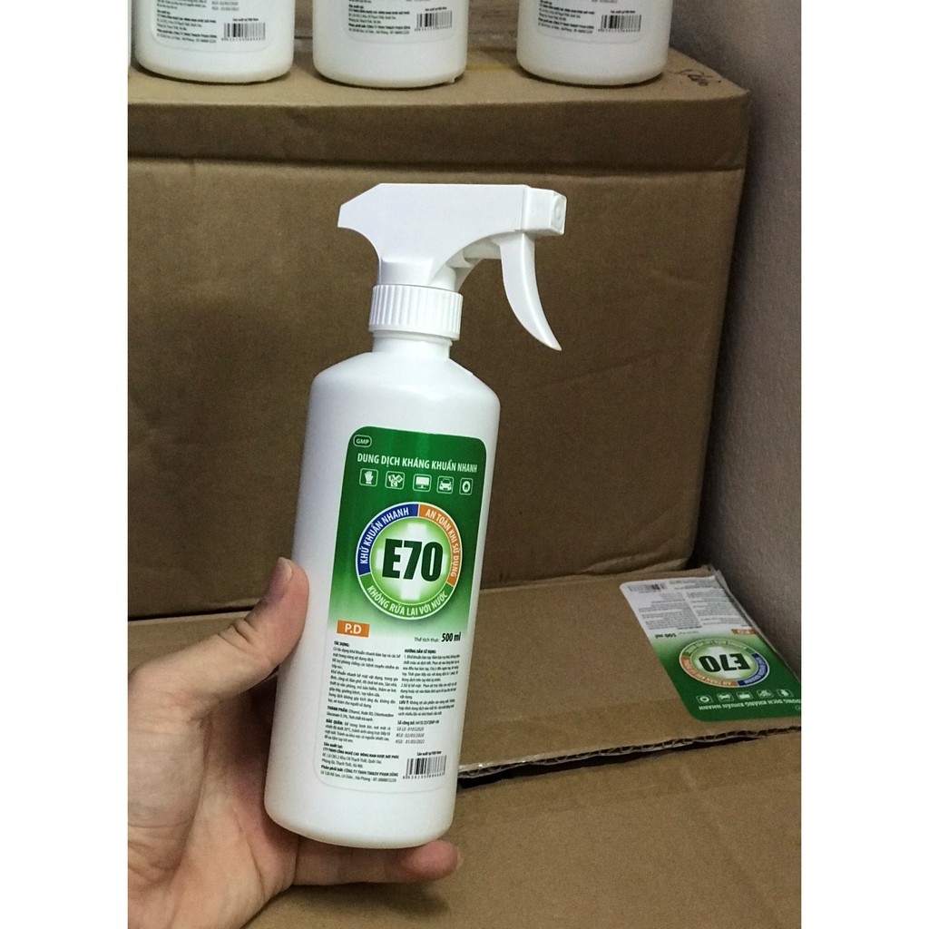 Dung dịch sát khuẩn nhanh, nước rửa tay khô TM CARE/E70 chai 500ml