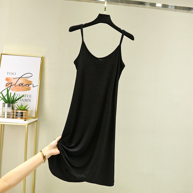 Đầm Hai Dây Cổ Tròn Chất Liệu Cotton Thời Trang Mùa Hè Hàn Quốc 2022 Cho Nữ
