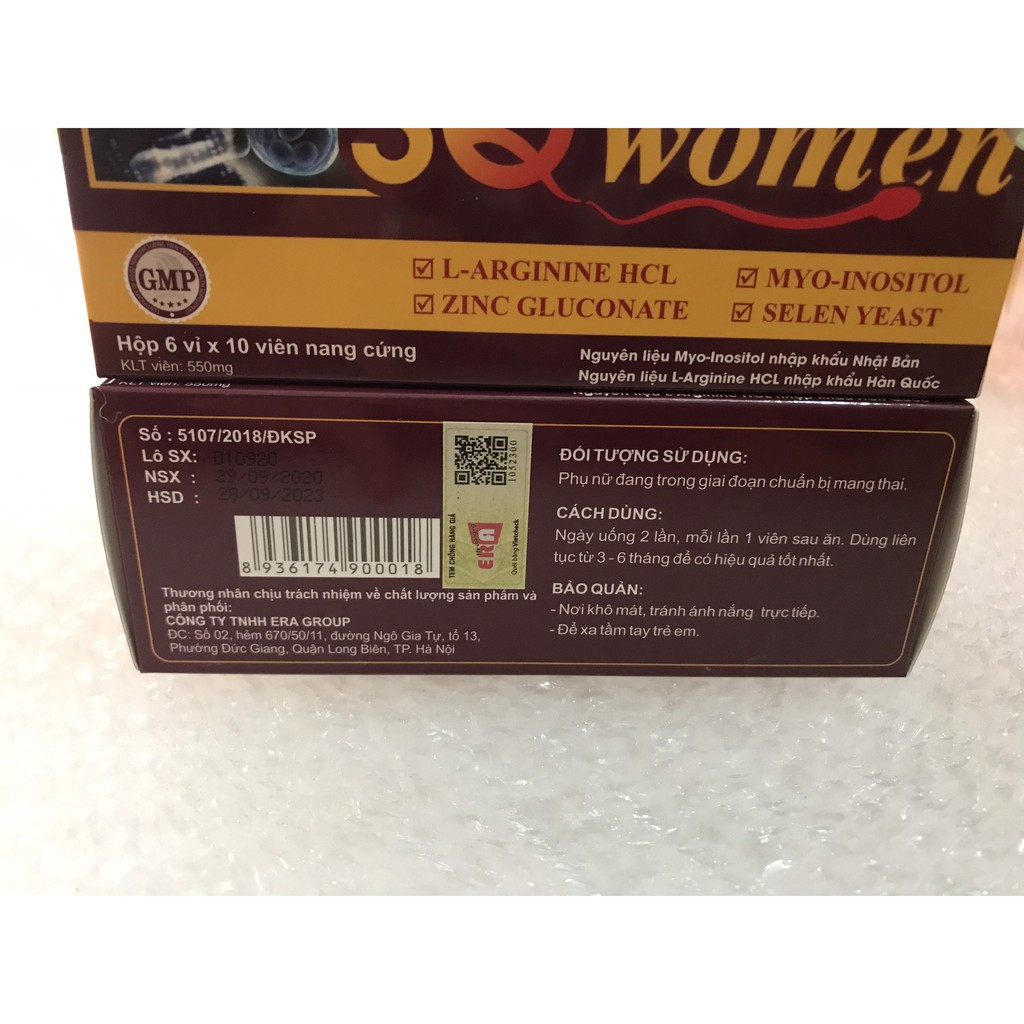 Viên Uống SQ Women Bổ Sung Dưỡng Chất Hỗ Trợ Khả Năng Sinh Sản Nữ Giới