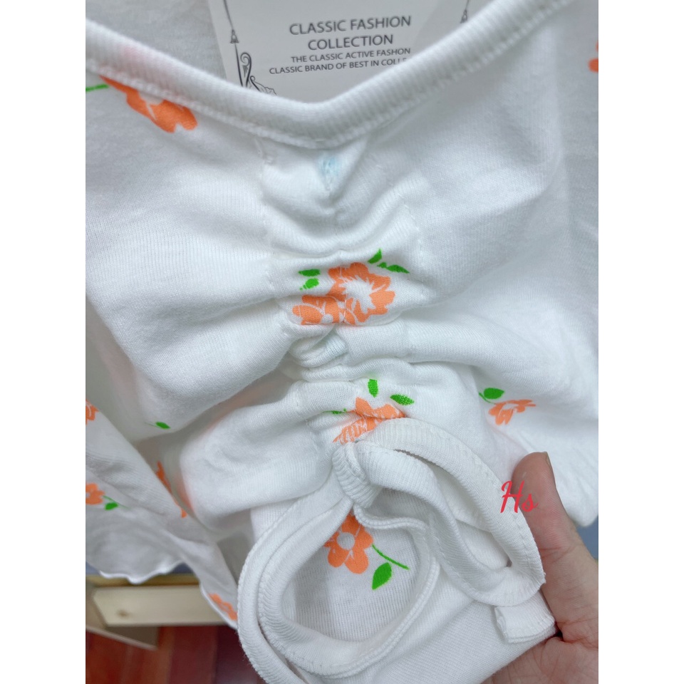 Bộ Hoa Nhí Áo Dây Rút.Siêu Yêu.Chất Cotton | BigBuy360 - bigbuy360.vn