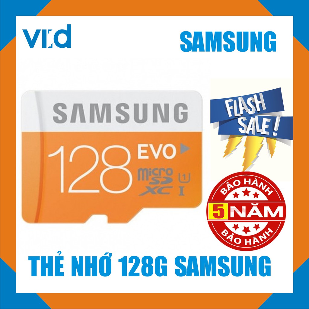 Thẻ nhớ SamSung Micro SDXC UHS-1 Card 128GB - Bảo hành 5 năm