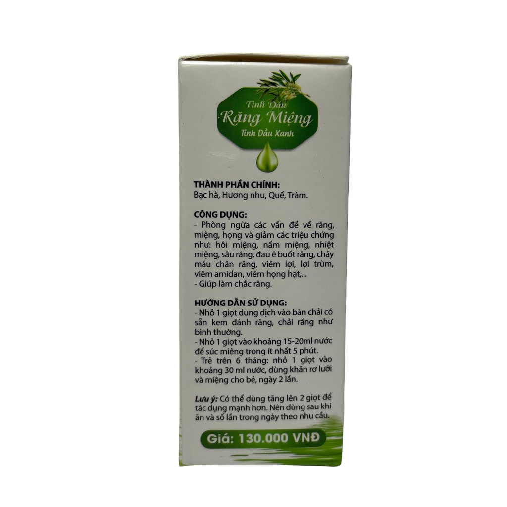 Tinh Dầu Răng Miệng Tinh Chất Từ Thiên Nhiên Giúp Ngăn Ngừa Hôi Miệng, Sâu Răng, Chảy Máu Chân Răng, Viêm Họng