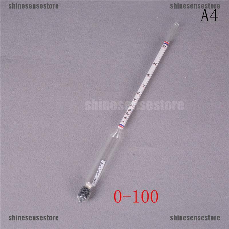 0-100% Hydrometer Máy đo nồng độ cồn Máy đo nồng độ cồn