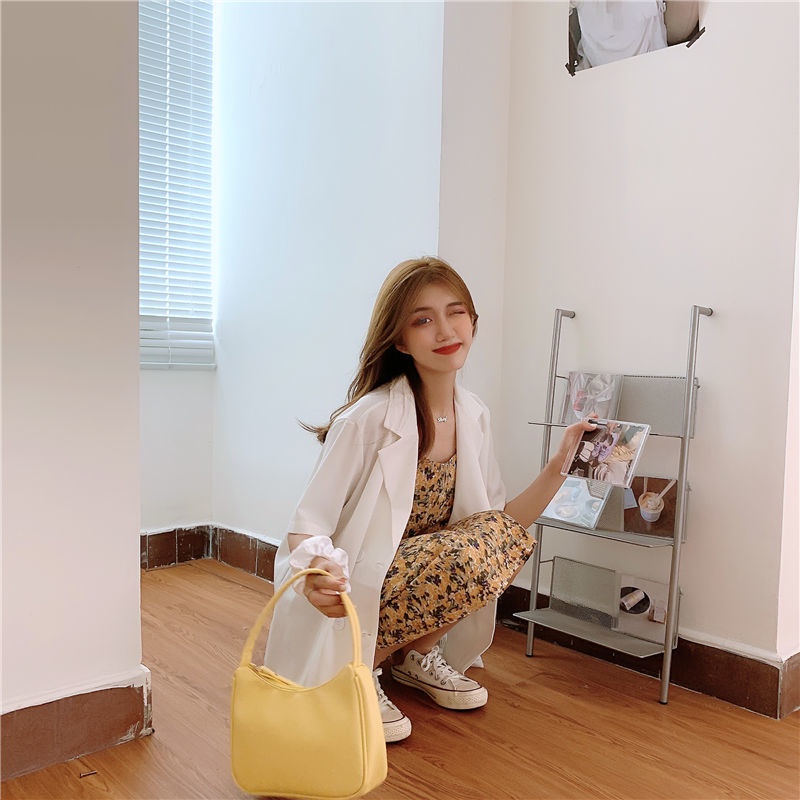 Áo Khoác Vest Ngắn Tay Dáng Rộng Phong Cách Hàn Quốc Thời Trang Mùa Hè Hàng Mới Dành Cho Bạn Nữ 2021