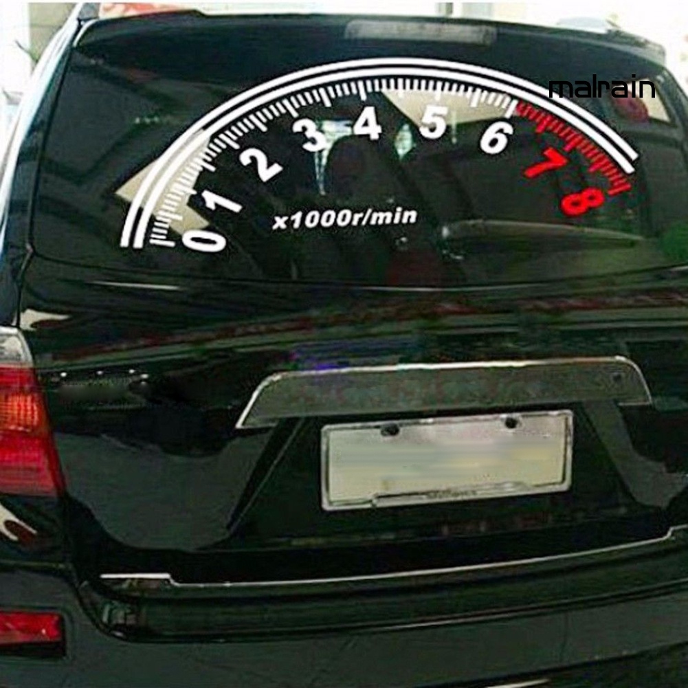 Miếng Dán Trang Trí Kính Chắn Gió Phía Sau Xe Hơi Phản Quang Thời Trang