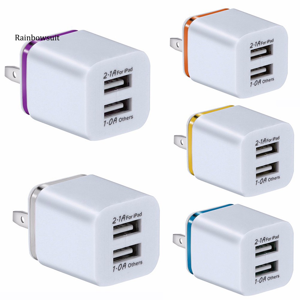 Phích Cắm Sạc Điện Thoại Hai Cổng USB Gắn Tường Nhỏ Gọn