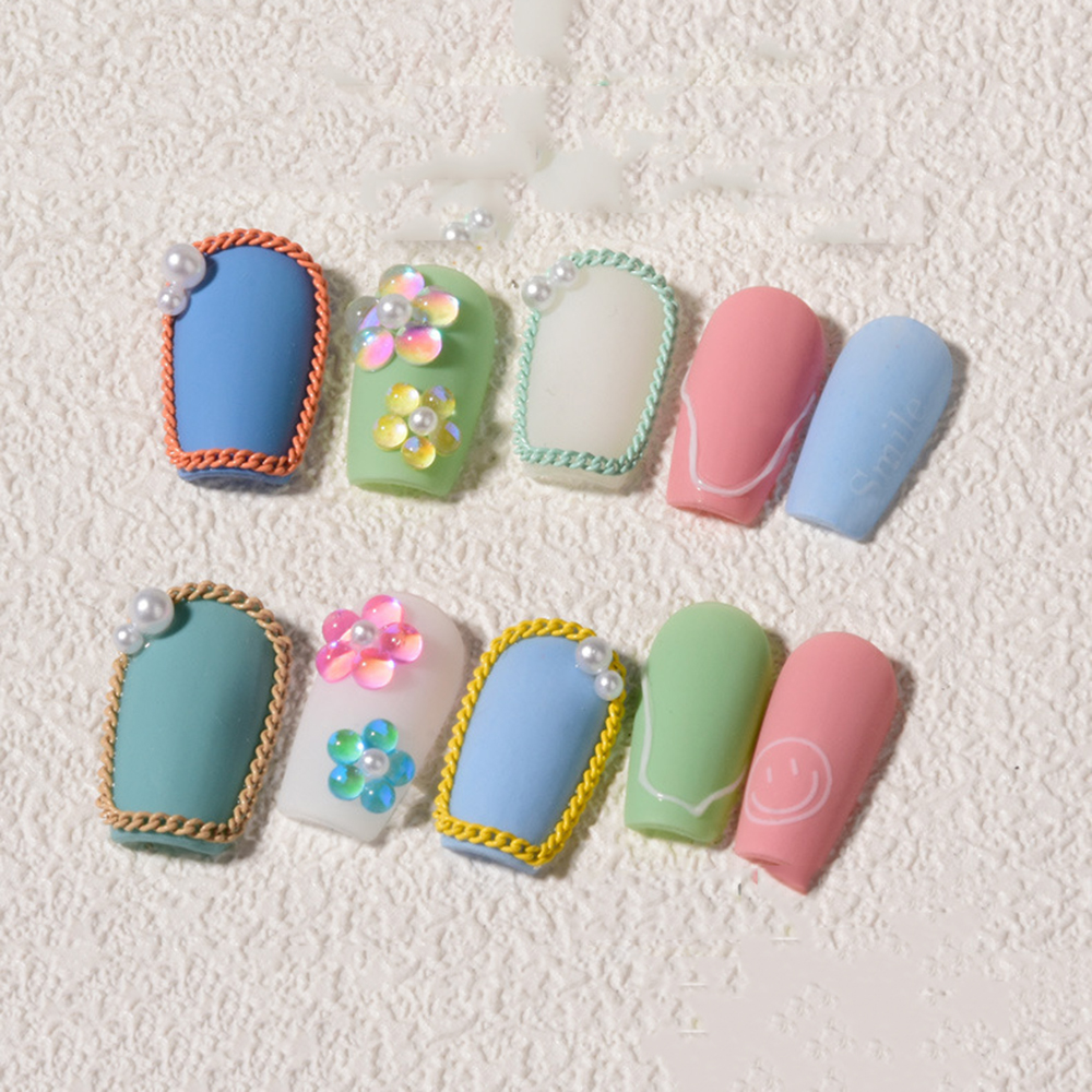 [Hàng mới về] Hộp Phụ Kiện Trang Trí Móng Tay 3D Nghệ Thuật DIY