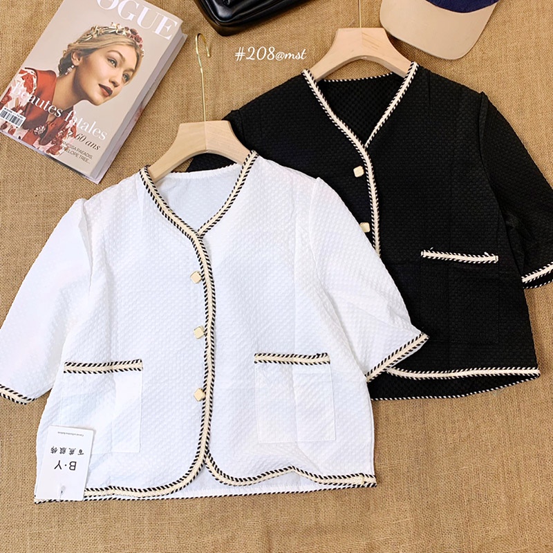 Áo Croptop Phối Viền Hàng Quảng Châu M208-Teen 888