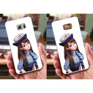 Ốp lưng Samsung Note 5 (dẻo viền trắng trong) - Hình Cô Gái Xinh