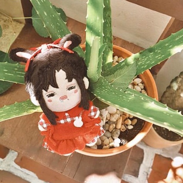 [OUTFIT DOLL 10CM] Đầm caro yếm đỏ