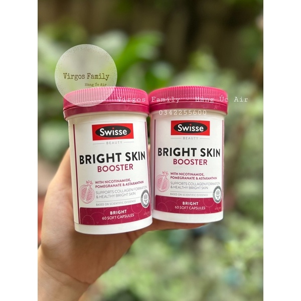 Viên uống làm trắng & sáng da Swisse Bright Skin Booster 60 viên