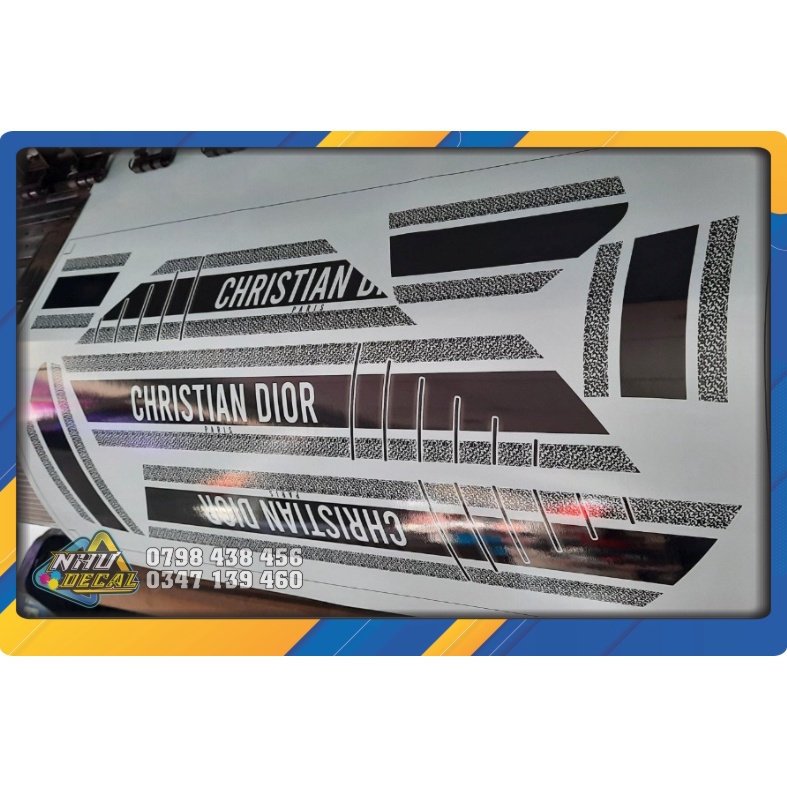 Tem rời Zip Piaggio - Christian Dior - 01