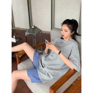 Quần short cạp chun xếp ly nhỏ , quần sooc nữ ống rộng cạp chun