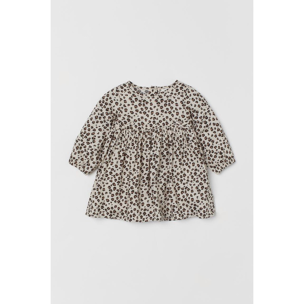 Váy vải cotton họa tiết beo, H.M UK săn SALE