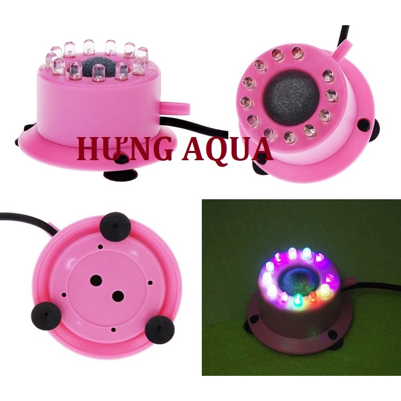ĐÈN LED MINI TÍCH HỢP ĐÁ SỦI OXY TRANG TRÍ BỂ CÁ, ĐÁ SỦI OXY CÓ ĐÈN BỂ CÁ CẢNH