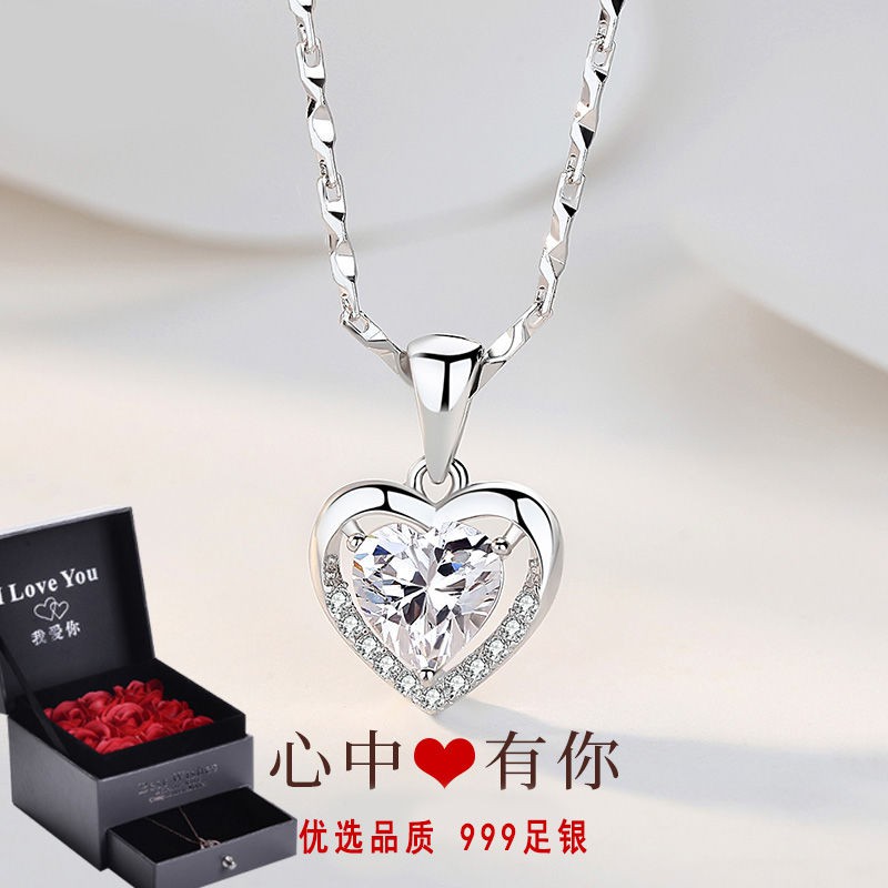 vòng cổ Bạc Sterling S999 Không Phai Thời Trang Cho Nữ