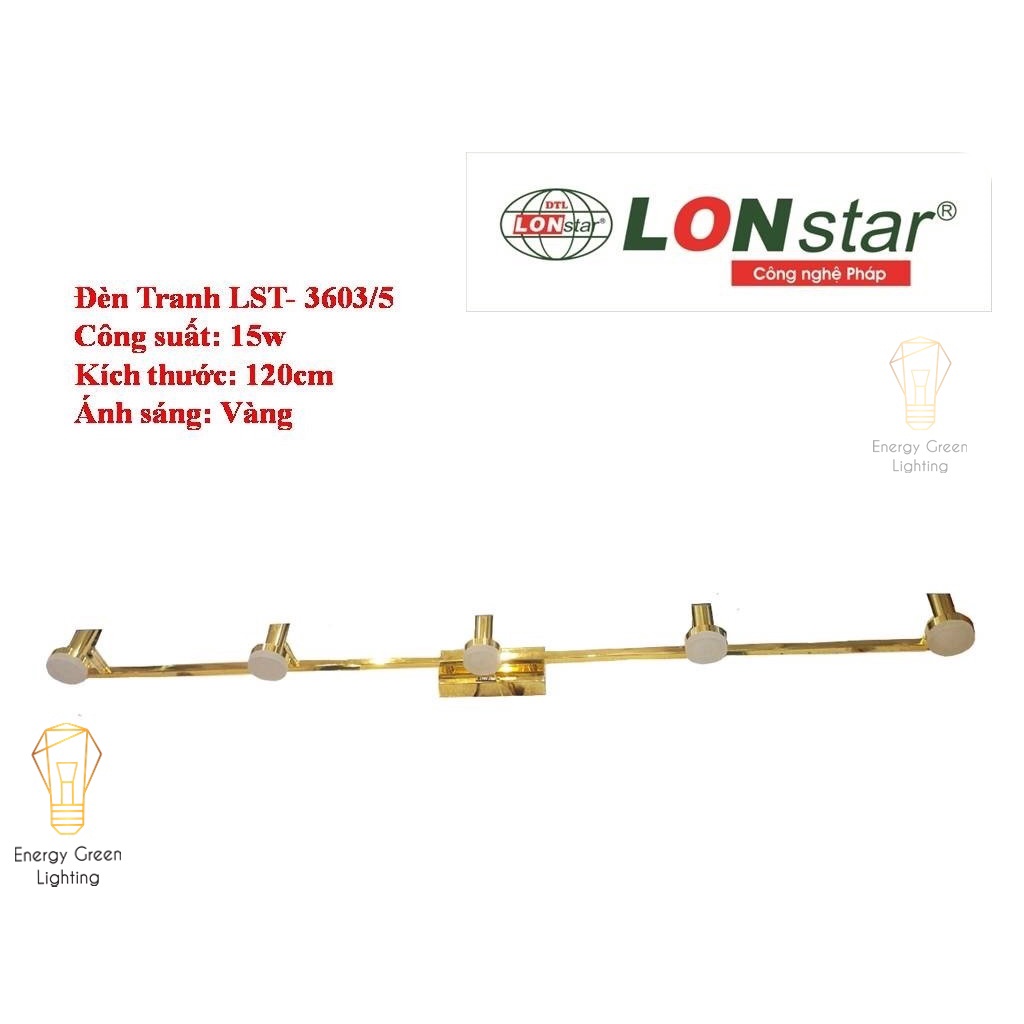 Đèn soi tranh Energy Green Lighting - Led Đèn soi gương model 15w - Ánh sáng vàng - Bảo hành 12 tháng