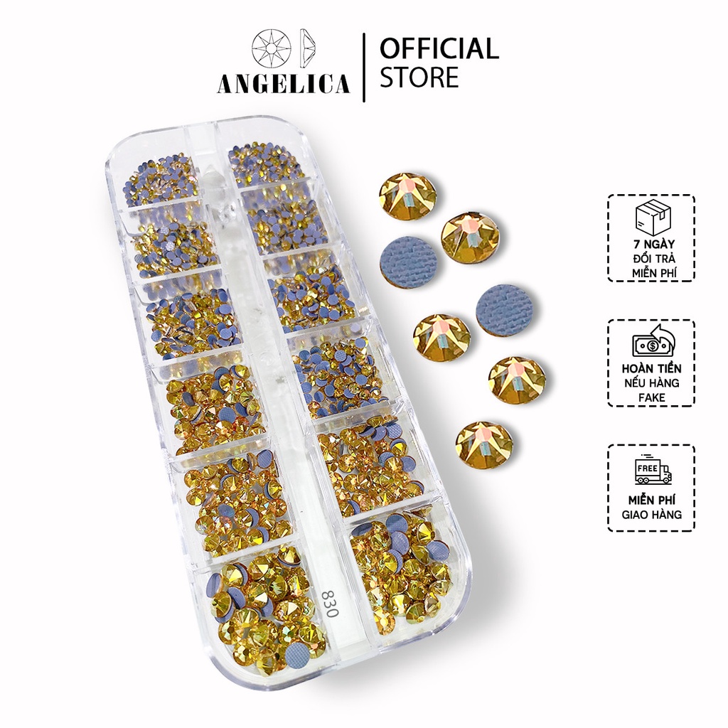 Đá Chân Lưới 16 Khía Nail Crystal Đính Móng ANGELICA 830
