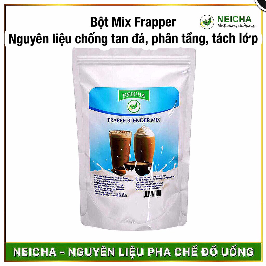 Bột Mix Frappe Neicha 1kg/ Nguyên liệu pha chế đồ uống CHỐNG PHÂN TẦNG, TAN ĐÁ, TÁCH NƯỚC.