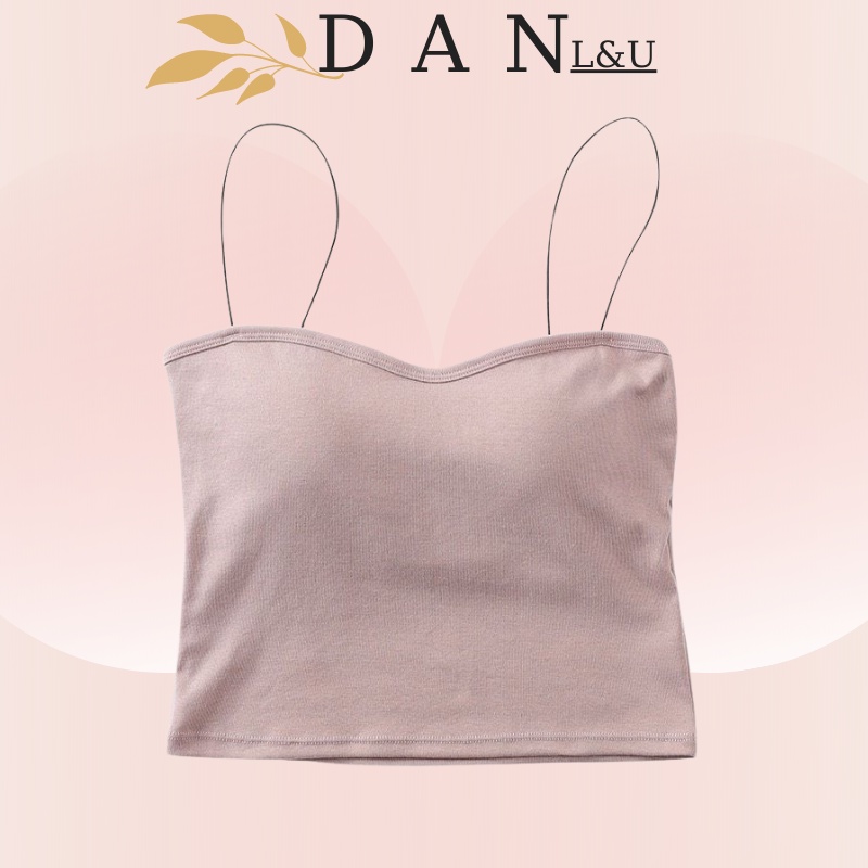 Áo Ngực Cotton Lót Nữ Đệm Su Đúc Không Gọng Mềm Mại Chất Lượng Cao DAN L&amp;U 20555