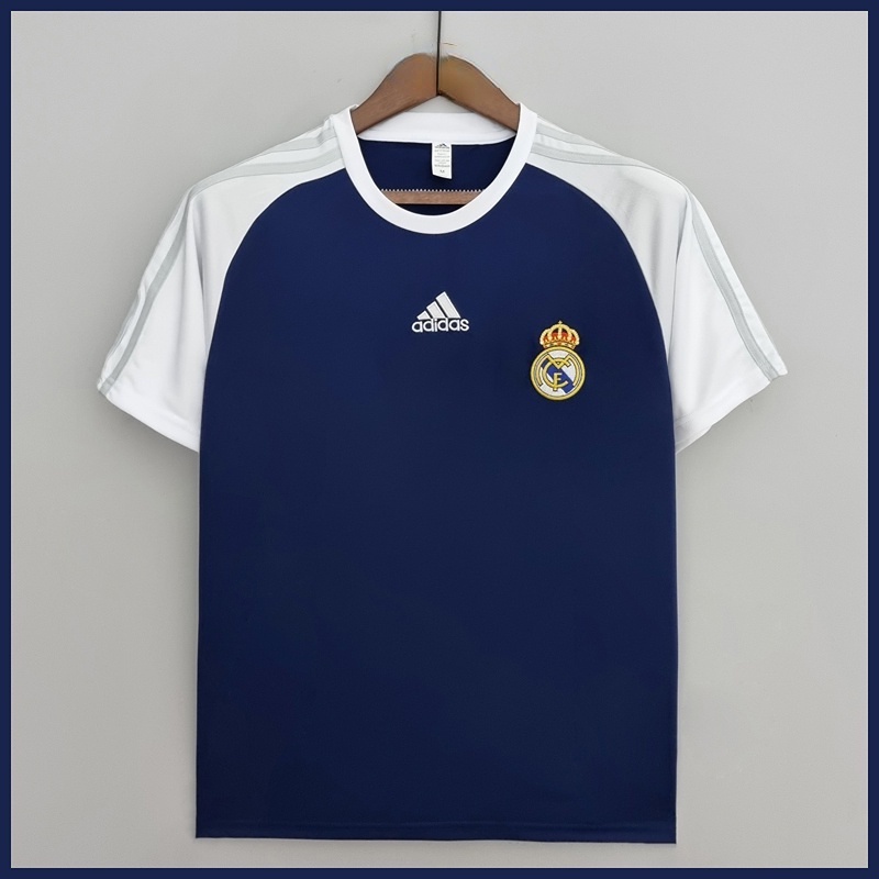 Áo Thun Bóng Đá Màu Xanh Navy Đội Real Madrid 22-23