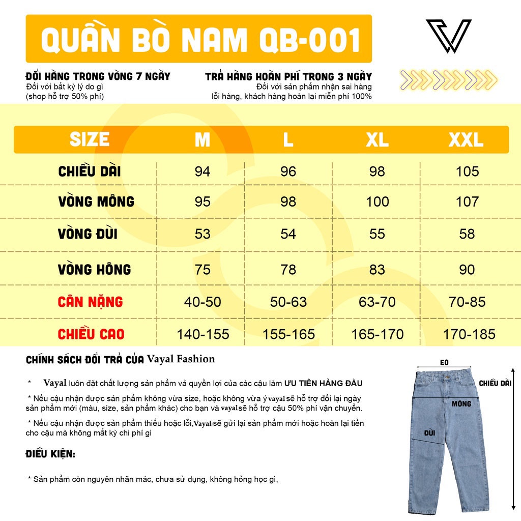 Quần baggy jean nam dễ phối đồ, Quần bò form nam, nữ ống suông ống rộng | BigBuy360 - bigbuy360.vn