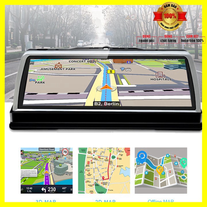 [ BẢO HÀNH 12 THÁNG] Camera hành trình đặt taplo ô tô cao cấp Whexune K600 tích hợp 4 camera FullHD 1080P GPS, Wifi | BigBuy360 - bigbuy360.vn