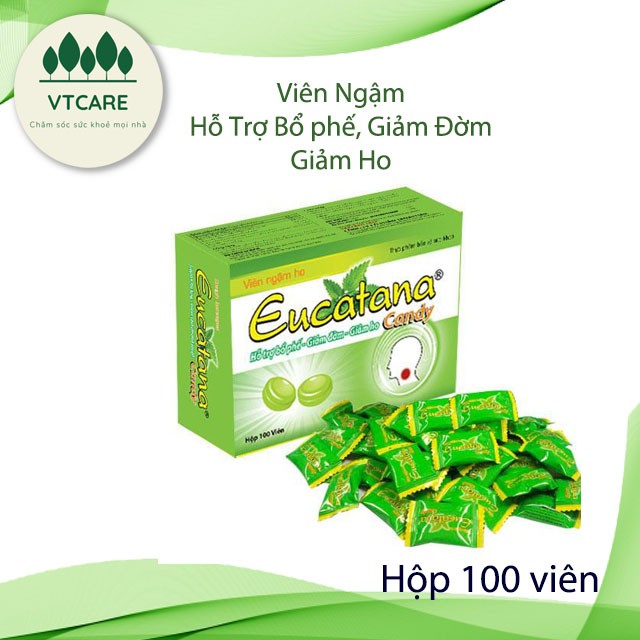Kẹo Ngậm Ho Eucatana (Hộp 100 Viên)