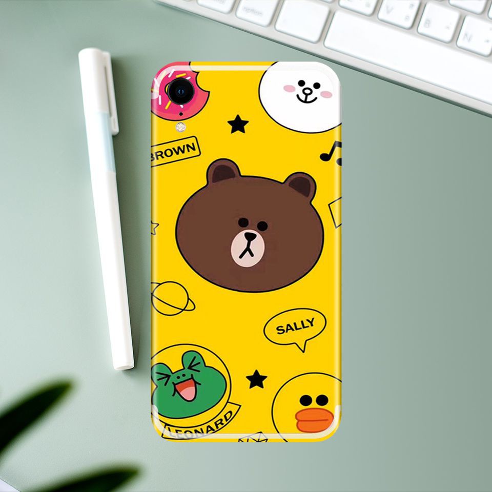 Miếng dán skin cho iPhone hình gấu Brown (Mã: atk114)