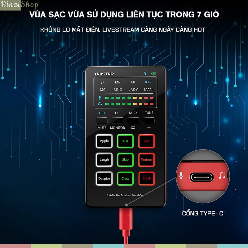 [Mã ELHACE giảm 4% đơn 300K] Combo Micro Thu Âm, LiveStream Siêu Nhỏ Gọn Takstar MX1 Mini SET