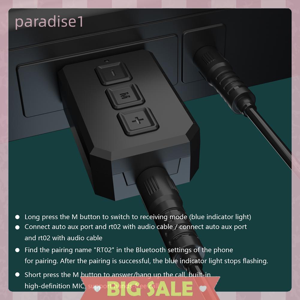 Bộ Chuyển Đổi Âm Thanh Bluetooth 2 Trong 1 Thiên Đường Kính 1 RT02 ​Bộ Thu Phát Không Dây Chuyên Dụng Chất Lượng Cao | BigBuy360 - bigbuy360.vn