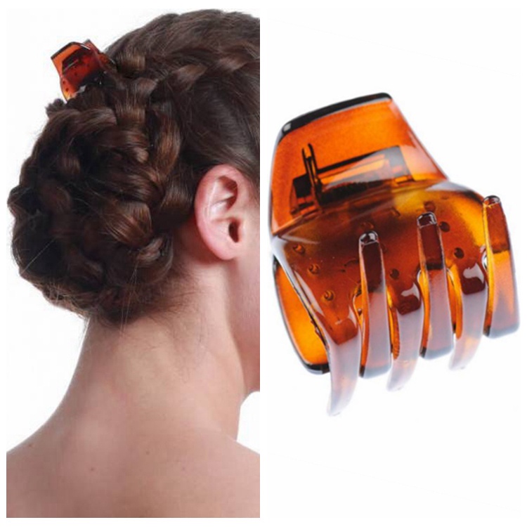 Kẹp Tóc Nhựa Màu Đen Phong Cách Hàn Quốc(kẹp tóc đen)