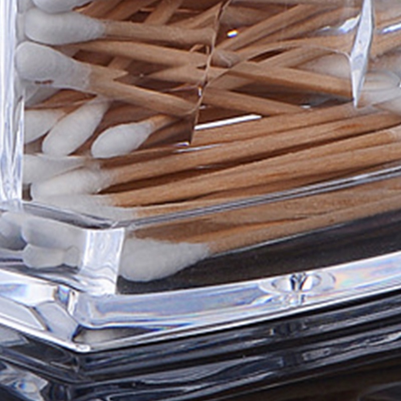 Hộp Nhựa Trong Suốt Đựng Bông Tẩy Trang Tiện Dụng