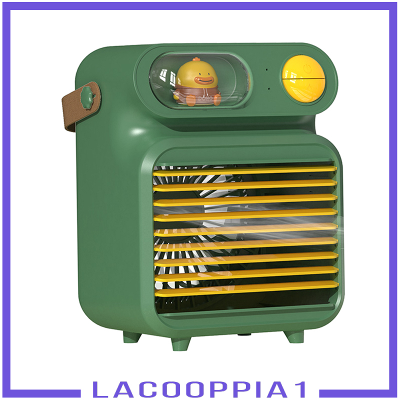 [LACOOPPIA1]Air Conditioner Humidifier Fan 4000mAh with 150ml Ice Water Tank for Room